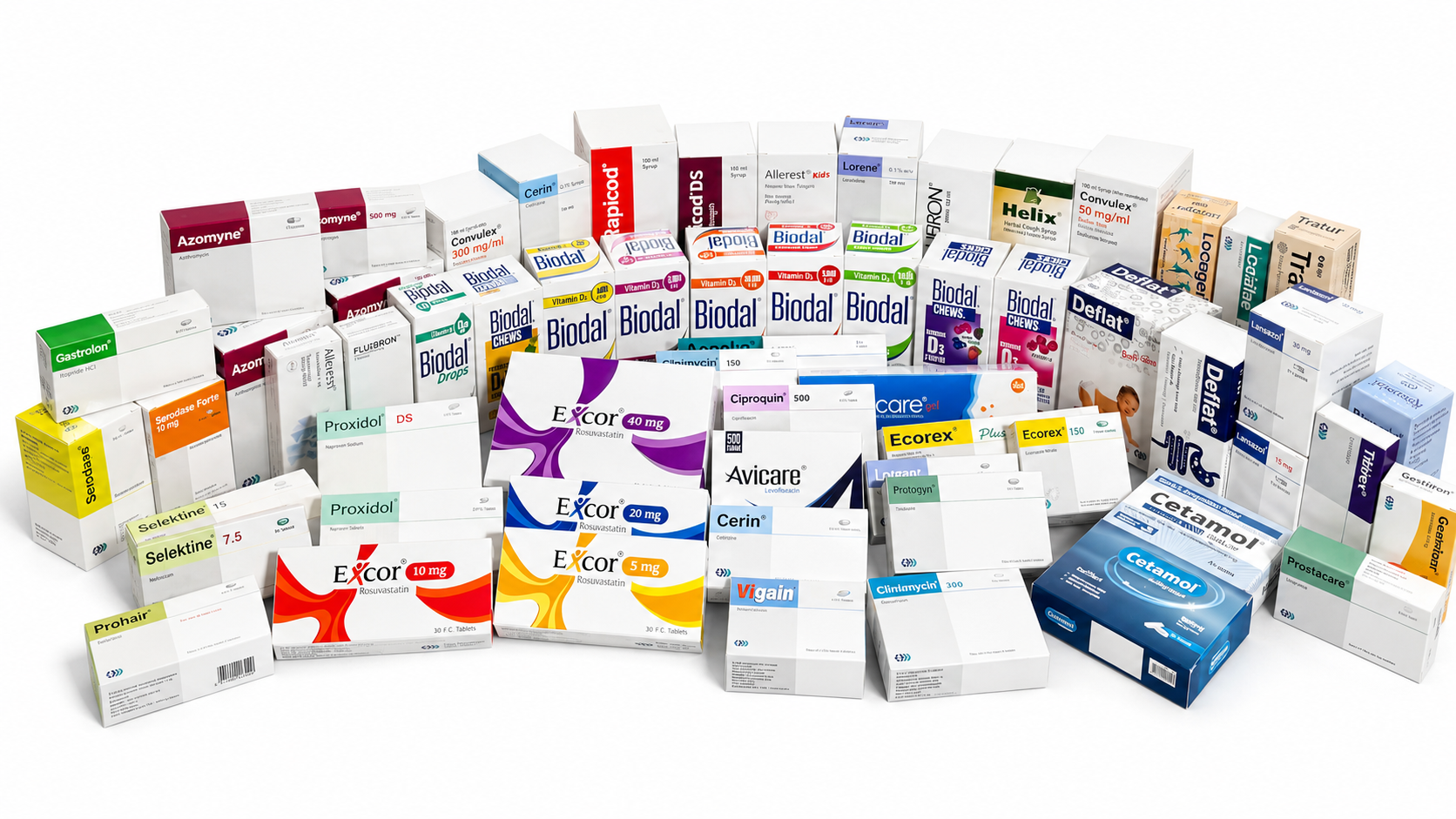Hayat's wide range of products